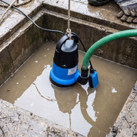Stream SPA250 pump in sump chamber with green hose
