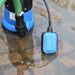 submersible water pump with automatic float sat in flood water