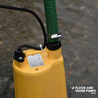 SPP2-4 Submersible Puddle Pump and suction hose