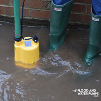 Stream SPP2-4 Manual Submersible Puddle Pump in flood water