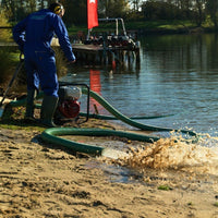 Tsurumi engine pump in use