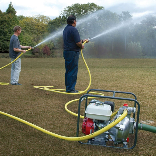 person using the Tsurumi TEF TEW Petrol High Pressure Pump
