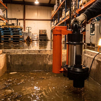 Tsurumi OMA5 in dirty water sump chamber
