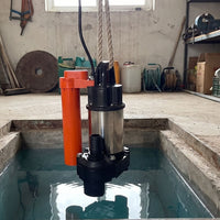 Tsurumi OM5 in clean water sump chamber