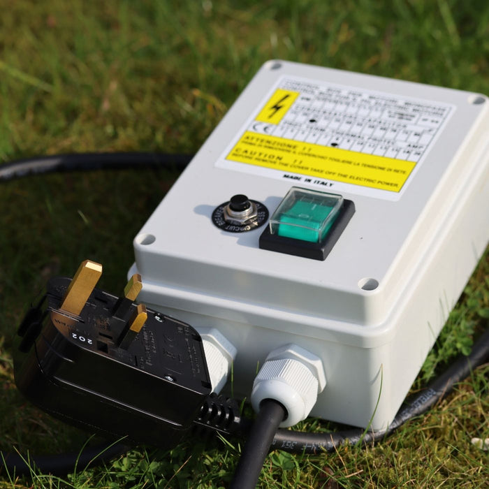 control box and 230v plug for acuasub water pump