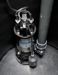 APP DSPK Sewage Pump in chamber with float switch