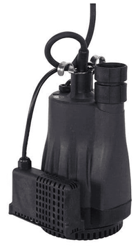 Black automatic submersible water pump