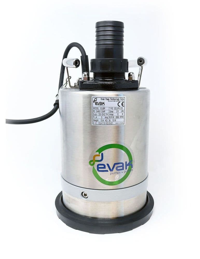 Evak Residox 400 Powerful Puddle Sucker Pump - High Flow Flood Pump by Flood and Water Pumps
