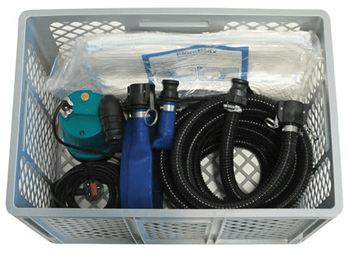 FloodMate Kit:  Flood Defence with Water Pump 3in1
