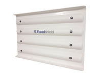 Floodshield white flood barrier for wooden or upvc doors