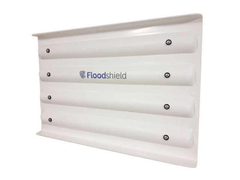 Floodshield white flood barrier for wooden or upvc doors