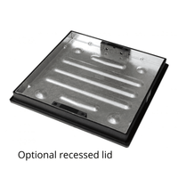 Optional recessed lid for manhole cover