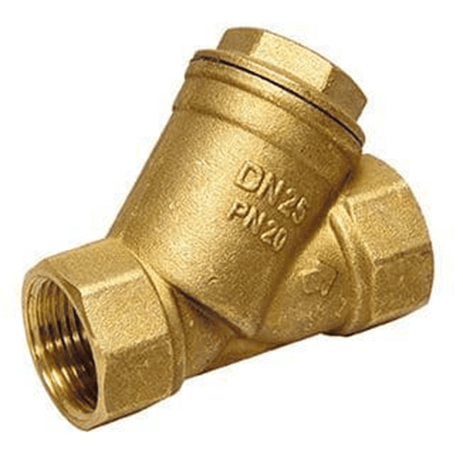 Inline strainer - brass c/w s/steel element