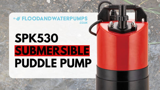 Video on key features of SPK530 heavy duty flood water pump