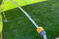 Flow of water from water butt pump