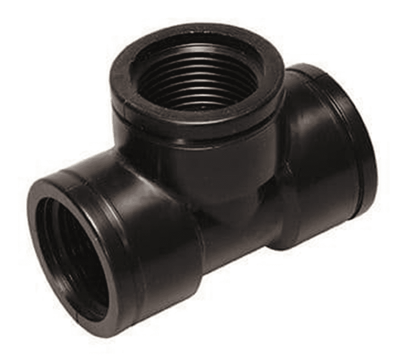 Tee - female BSP - polypropylene