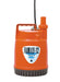 tsurumi family 12 submersible puddle pump on white background